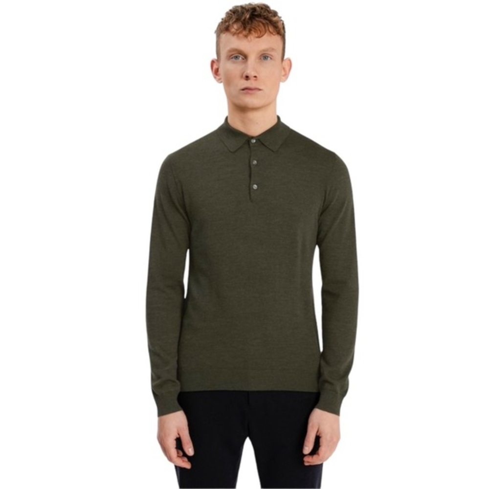 Matinique Maklint Pullover In Olive Night Melange Mens Size Medium